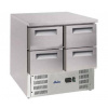 Chladiaci stôl so 4 zásuvkami a spodným agregátom, Arktic, Chladiaci stôl so 4 zásuvkami, 247L, 900x700x(H)850mm