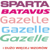 BATAVUS GAZELLE SPARTA mestský bicykel dáma YESS Nálepky na bicykel NÁHRADA