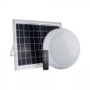 Stropné LED svietidlo so solárnym panelom 10W, CCT, 900lm, IP65, biela farba
