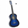Vidaxl Klasická gitara pre začiatočníkov a deti modrá 1/2 34