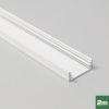 AL profil FKU15 G / W pre LED, bez plexi, 2m, biely