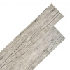 vidaXL Nesamolepiace podlahové dosky, PVC 5,26 m² 2 mm, vyblednutý dub - Sivá - 165492-99875