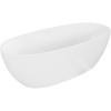 Mexen Torino voľne stojaca vaňa z kompozitu 155 x 78 cm, biela lesk - 57271557810