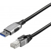 Maxtrack USB 3.0 / RJ45 síťový adaptér CAT 6 [1x USB 3.0 - 1x RJ45 zástrčka] 3 m černá