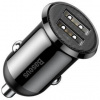 Adaptér do auta Baseus Grain Pro 2x USB, 4,8 A, 24 W (CCALLP-01) čierny