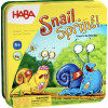 Magnetická hra pre deti Závody slimákov v kovovej krabici