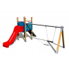 Playground System DETSKÉ IHRISKÁ - zostava so šmýkačkou a hojdačkou 4U108D - 10
