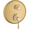 Axor Montreux vaňová/sprchová batéria podomietková s termostatom zlatá 16821250