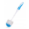 Brilanz Kartáč na WC Exclusive 38 cm s měkčenou TPR rukojetí bílo-světlemodrý