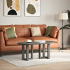 Nohy konferenčního stolku ve tvaru T, 2 ks, antracitové, 38 x 25 x (42-43) cm, ocel 4013026