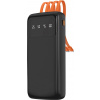 Univerzálna powerbanka Dudao K6Pro s kapacitou 10 000 mAh a USB káblom, USB typu C, Lightning čierna (K6Pro-black)