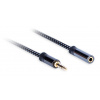 AQ Premium PA41030 - Predlžovací kábel 3,5 mm Jack (M) - 3,5 mm Jack (F) - 3 m