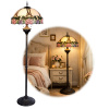 Luxusná vitrážová lampa Tiffany stojaca ROMANTIC 50*165