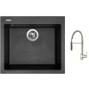 Set Sinks CUBE 560 Metalblack + batéria Sinks MIX 35 PROF S chróm