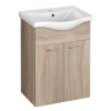 Aqualine KERAMIA FRESH umývadlová skrinka 51,1x74x34cm, dub platin SPH 50058