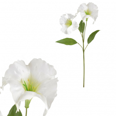 Autronic Umělá květina, lilie, barva bílá KU4221-WH