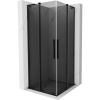 Mexen Velar L Duo posuvná sprchová kabína 80 x 80 cm, grafit, čierna - 871-080-080-02-43-70