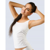 Dámské tílko bamboo se širšími ramínky prodloužené 08018P bílé vel.M/L - Gina