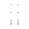 JAY Stříbrné náušnice Huan - chalcedon, stříbro 925/1000 JAY-9201-ZS56033 Stříbrná