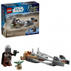 LEGO Star Wars 75436 Mandalorian, Grogu a spídrová motorka