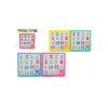 Teddies Přesouvačka hlavolam čísla plast 8x8cm asst 4 farby v sáčku