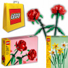 LEGO Classic 4046056 LEGO ICONS RUŽE KVETY 40460 BLOCKS KVET RUŽÍ DARČEK ČERVENÝ VALENTÍN + 2 ďalšie produkty (Sada LEGO CREATOR ETERNAL ROSES 40460 Valentínsky set DARČEK PRE JU+ 40747)