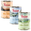 Purizon Adult 24 x 400 g - bez obilnín - miešané balenie (12 x losos, 6 x jahňacie, 6 x diviak)