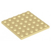 3958 Tan Plate 6 x 6 (Opálená deska 6 x 6)