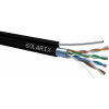 Solarix SXKD-5E-FTP-PE-SAM Venkovní instalační kabel CAT5e FTP drot PE samonosný 305m / box