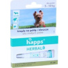 Happs Herbal kvapky na blchy a kliešte pre psov 5-10 kg 4 x 1 ml