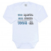 Body s potlačou New Baby 50% MAMIČKA + 50% OTECKO - 100% JA modré - 50