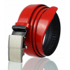 Opasok - Gallanteria Red Belt - mužský produkt (3 kožené sloty, červený stroj 110)