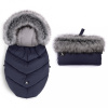 COTTONMOOSE COTTONMOOSE Set fusak a rukávnik na kočík Moose MINI Yukon Blue