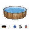 Strend Pro Bazén Bestway® Power Steel™, Vista Series, 56725, filter, pumpa, rebrík, plachta, dávkovač, 4,88x1,22 m 238580
