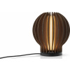 Stolná lampa Radiant Round LED tmavý dub