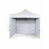 Nožnicový párty stan 3x3m oceľový PREMIUM - 4 ks plné bočné steny - Biely