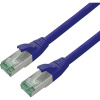 roline recycled material RJ45 (krížený) sieťový prepojovací kábel CAT 6A S/FTP 2 m modrá; 21.45.3242