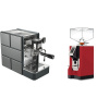 Stone Espresso Pure + Eureka Mignon Perfetto, CR ferrari red