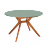 RAGABA Biju Round Oak 120-170 cm - rozkladací jedálenský stôl FARBA: olivová zelená