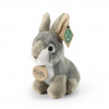 Rappa Plyšový králík šedý sedící - 16 cm - ECO-FRIENDLY