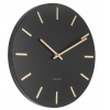 KARLSSON Dizajnové nástenné hodiny 5821BK black Karlsson 30cm