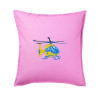 Vrtuľník rescue - Vankúš 50x50 - 50x50 - Iba poťah ( Ružová )
