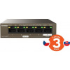 Tenda TEG1105PD PoE PD Gigabit switch, 1x PoE IN, 4x PoE OUT 802.3af, 5x 1 Gb/s, max. 30W, fanless