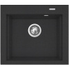 Pyramis Siros granitový drez 57x51.5 cm čierna 070084901