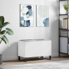 Skrinka na platne biela 74,5x38x48 cm kompozitné drevo-ForU-831732