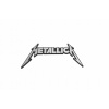 Samolepka Emblém Metallica strieborná 120x56 mm