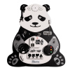 Foxy Family Manipulačná doska / Activity board Panda – sivá - 71 × 61 cm