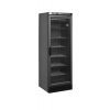 Mrazicí skříň prosklené dveře, černá | TEFCOLD UFSC371G Black
