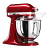 KitchenAid Artisan 5KSM175 červená metalíza (5KSM175PSECA) + Akční set KitchenAid kovový mlýnek na maso 5KSMMGA