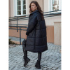 Dlhá dámska oversize bunda v čiernej farbe TY4542, ty4542-UNI UNI